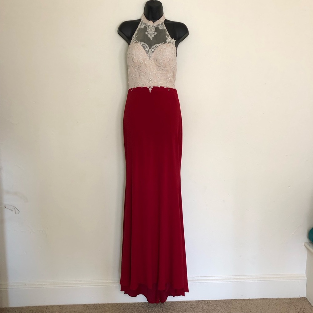 Nina Canacci - Burgundy Gown - Size 2 - NWT